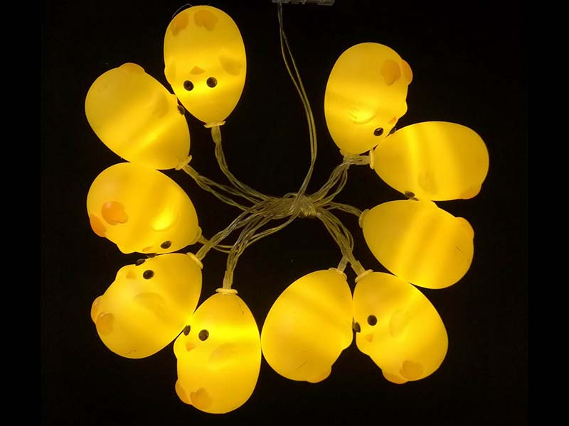 Easter LED string lights with egg
