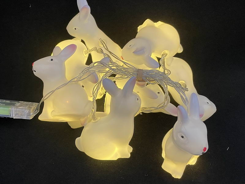 Easter LED string lights with bunny1