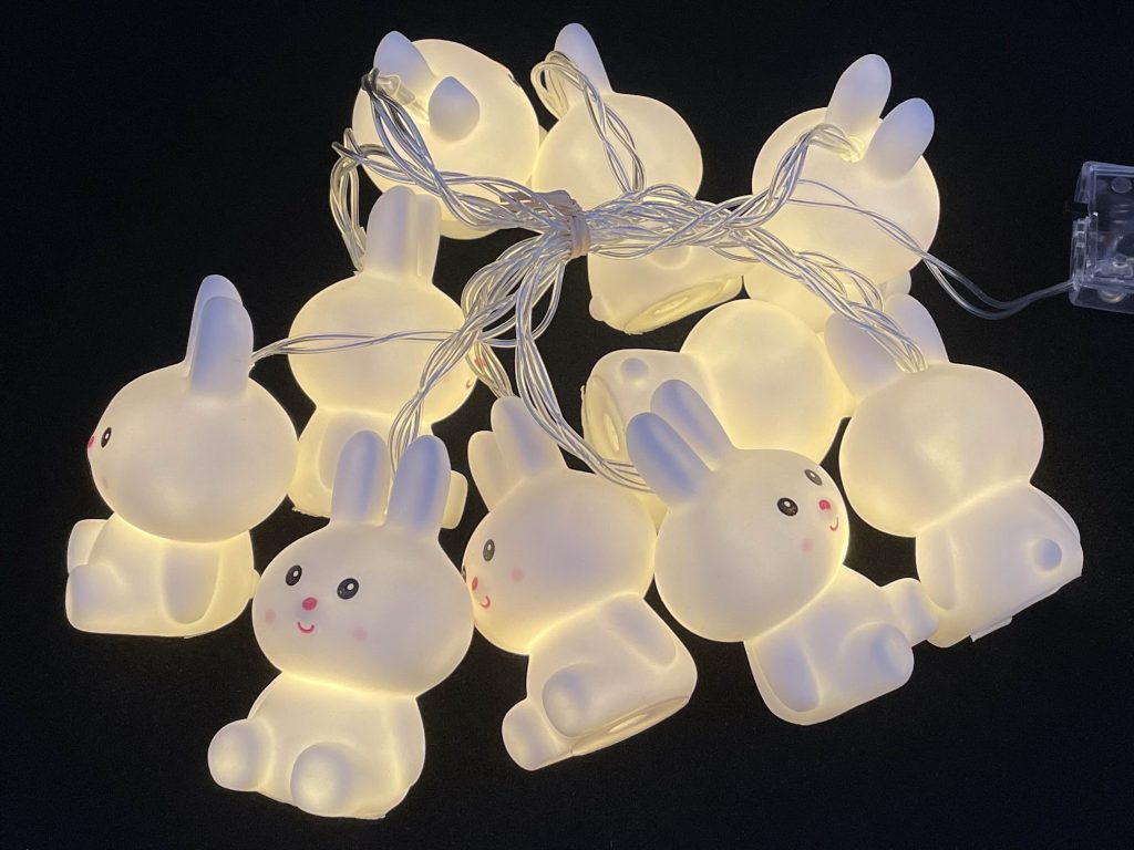 Easter LED string lights with bunny2