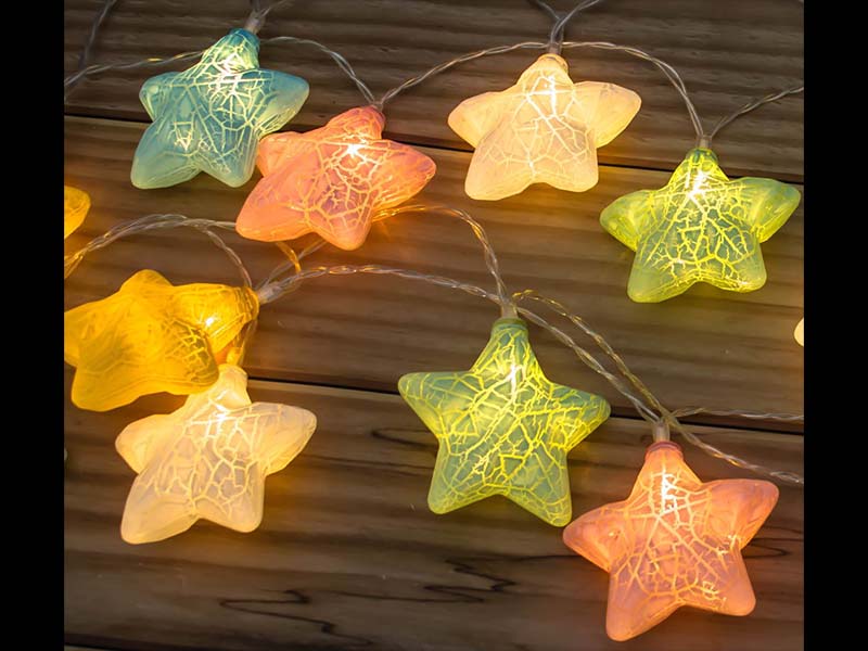LED string lights with color star