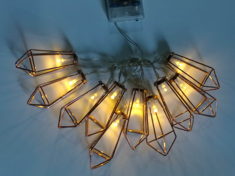 LED string lights with diamond(metal)