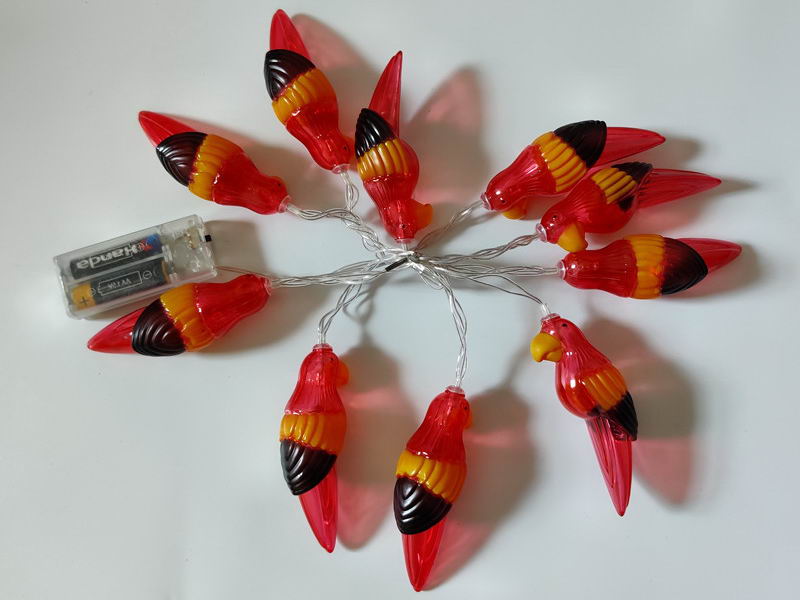 LED string lights with Parrot