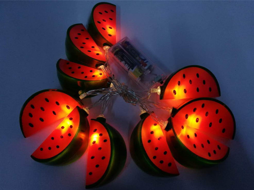 LED string lights with watermelon