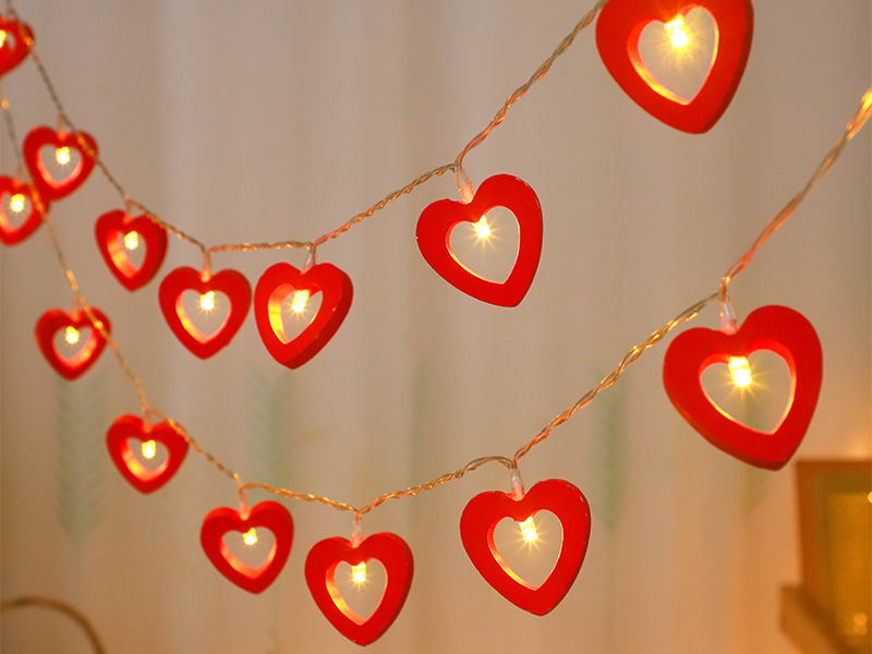 LED string lights with Heart(red)