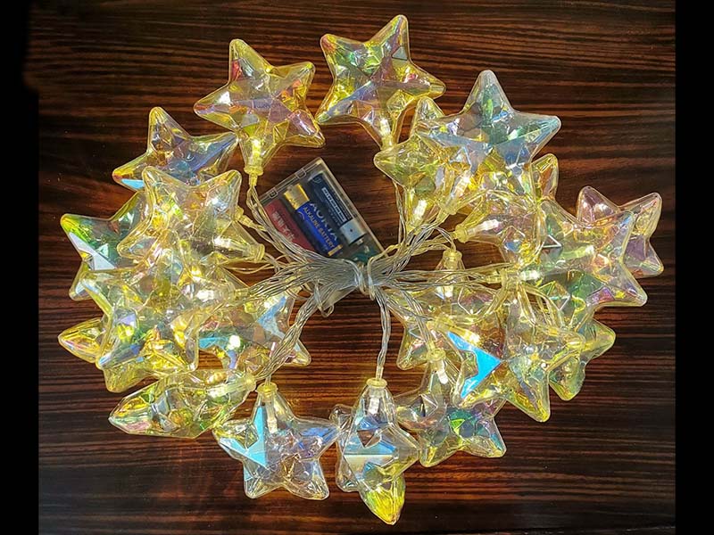 LED string lights with color star
