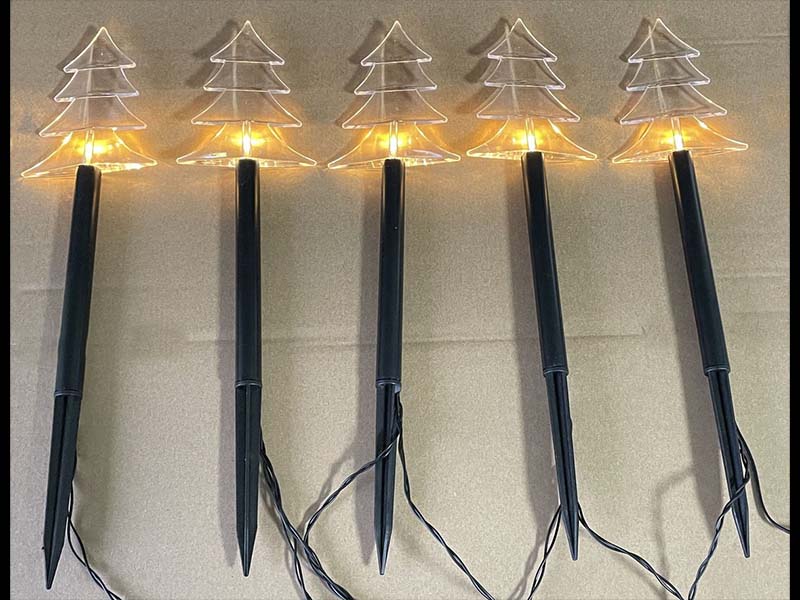 Garden stake lights with tree,Height=37cm
