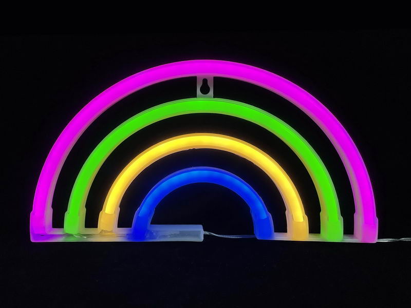 Decorative Hanging Rainbow, neon rope