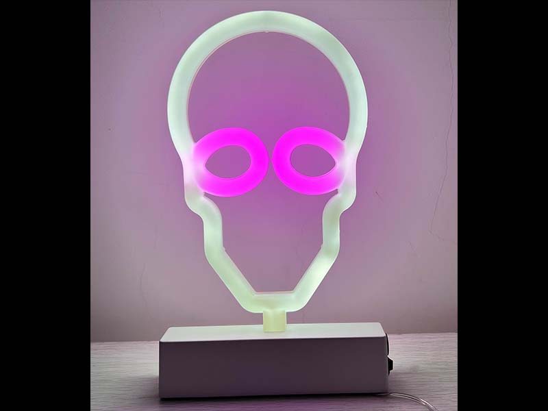 Halloween decorative lights, skull with base