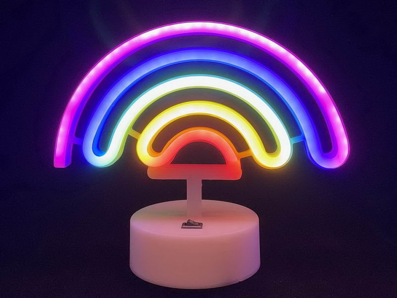Hanging decorative lights, Rainbow with base