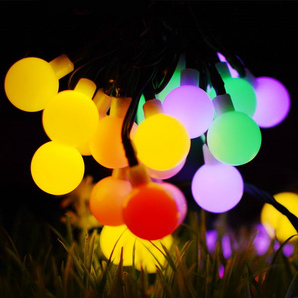 Garden string lights with star (multi-color)