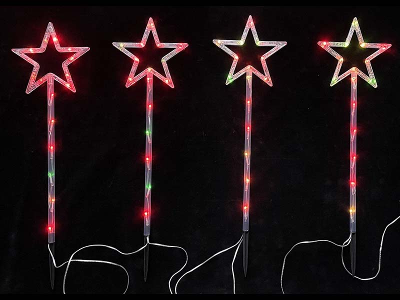 Garden stake lights with star,Height=70cm (Copy)